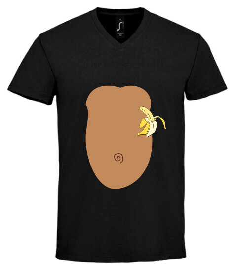 Unisex V nyakú póló