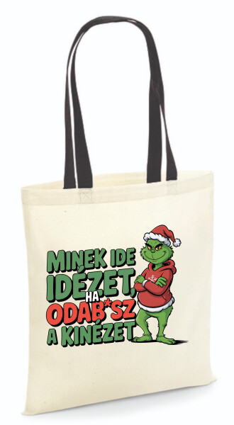 Vászontáska - színes fülű 