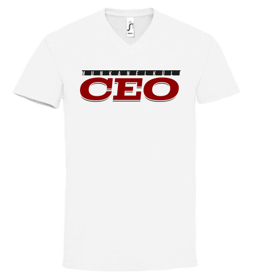 Unisex V nyakú póló