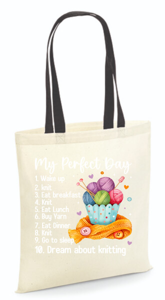 Vászontáska - színes fülű 