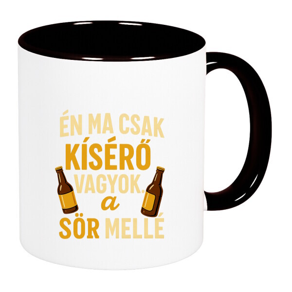 Színes fülű és belsejű bögre