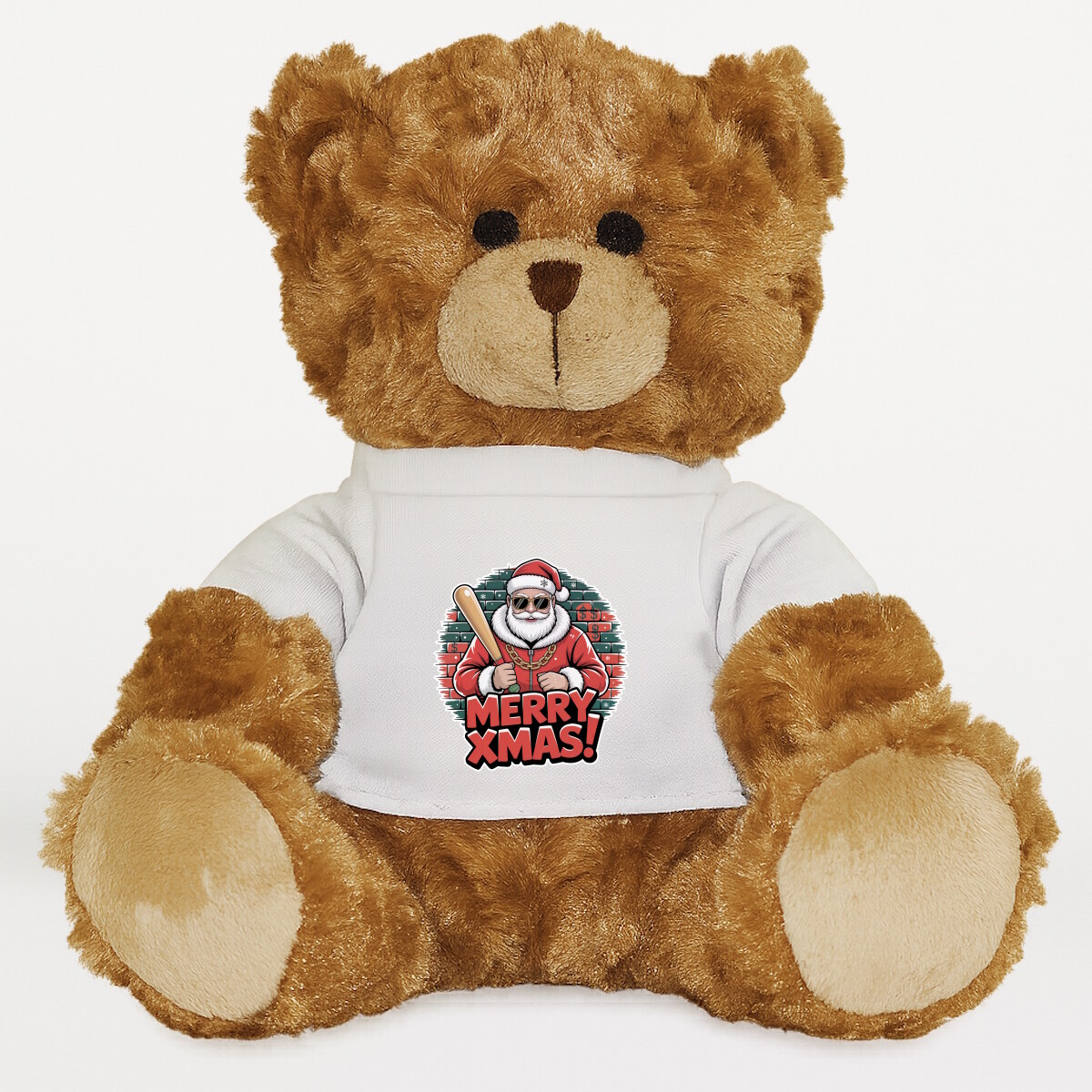 Plüssmaci egyedi pólóval