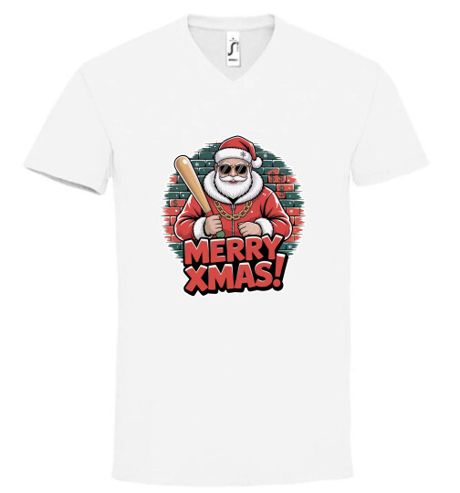 Unisex V nyakú póló