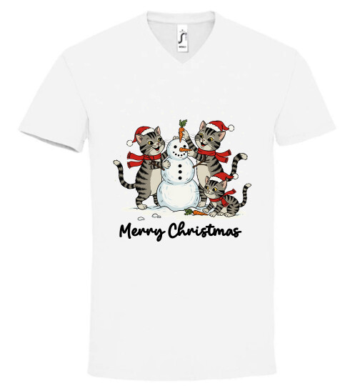 Unisex V nyakú póló