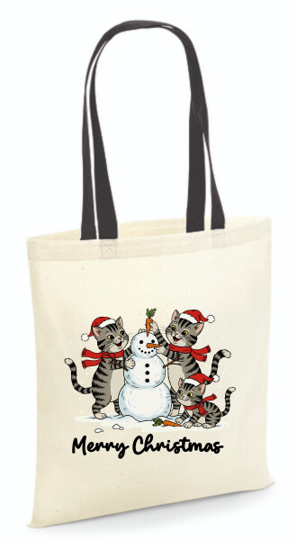 Vászontáska - színes fülű 