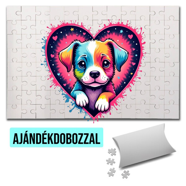 Puzzle - kirakó ajándékdobozzal