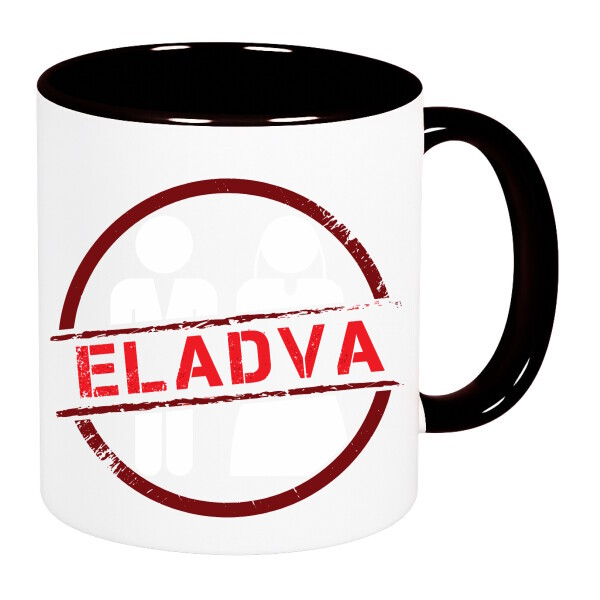 Színes fülű és belsejű bögre