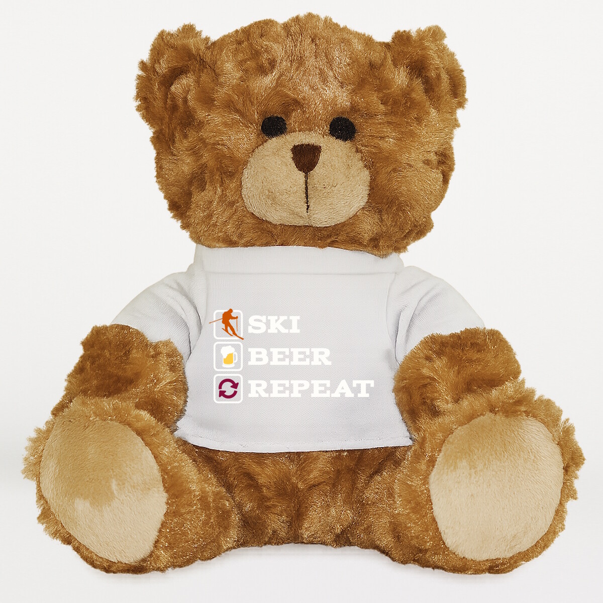 Plüssmaci egyedi pólóval