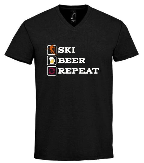 Unisex V nyakú póló