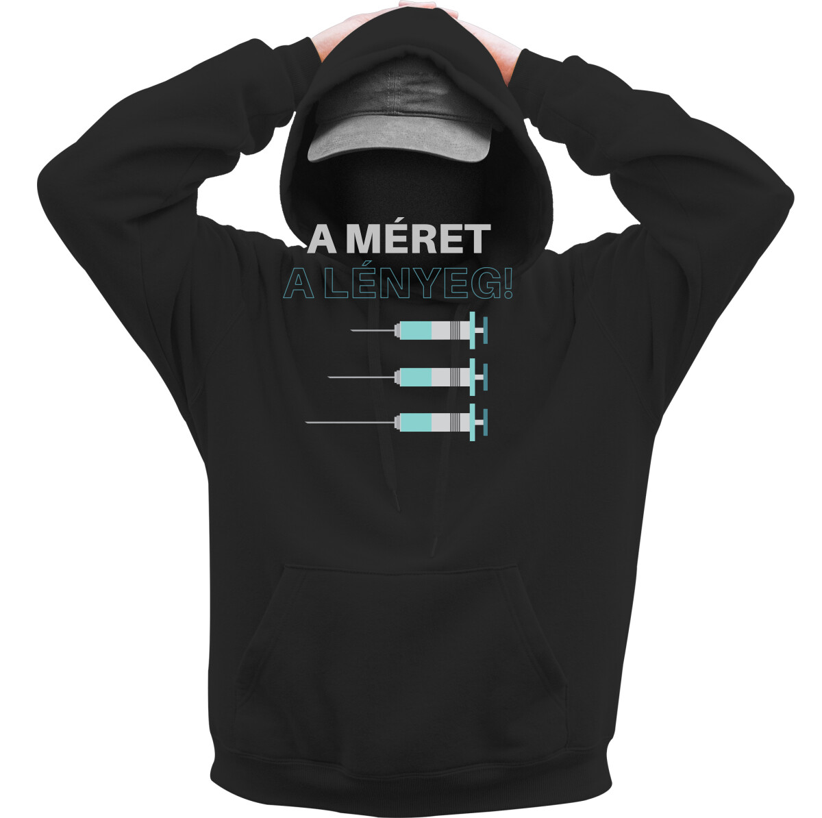 Kapucnis belebújós pulóver