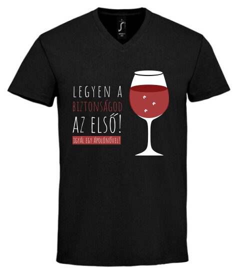 Unisex V nyakú póló