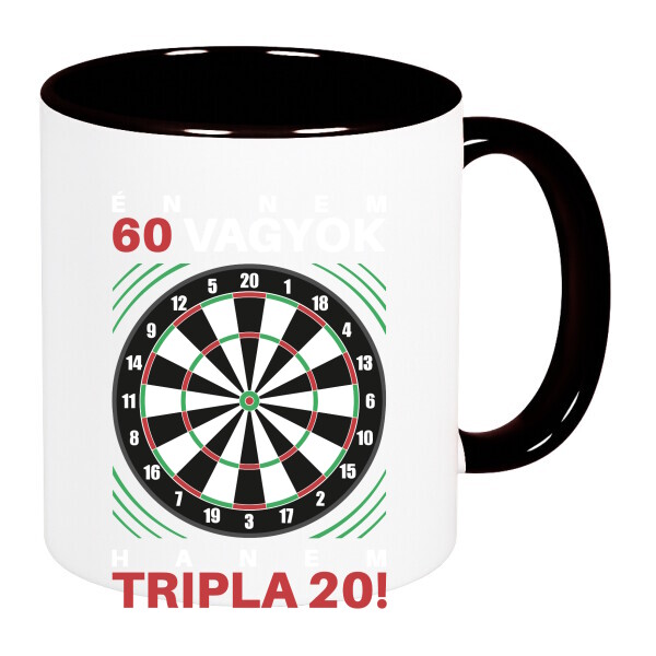 Színes fülű és belsejű bögre