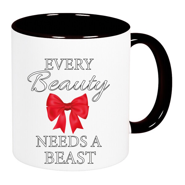 Színes fülű és belsejű bögre