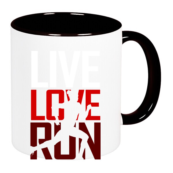 Színes fülű és belsejű bögre