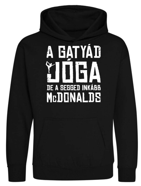 Kapucnis belebújós gyerek pulóver