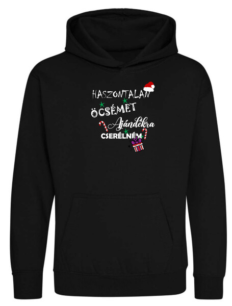 Kapucnis belebújós gyerek pulóver