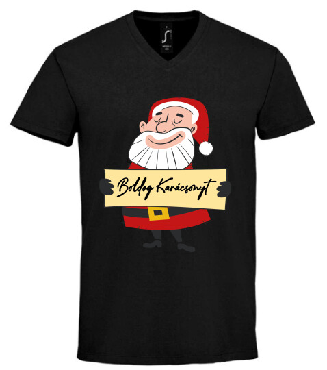 Unisex V nyakú póló