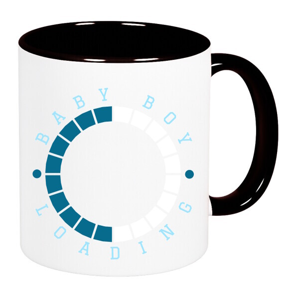 Színes fülű és belsejű bögre