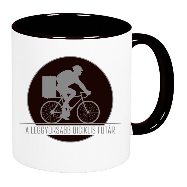 Színes fülű és belsejű bögre