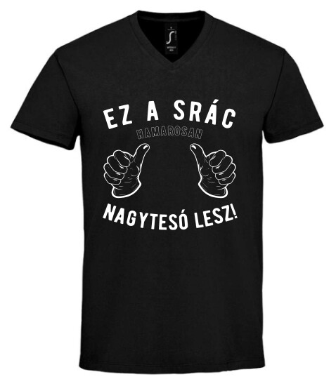 Unisex V nyakú póló