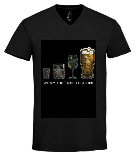 Unisex V nyakú póló