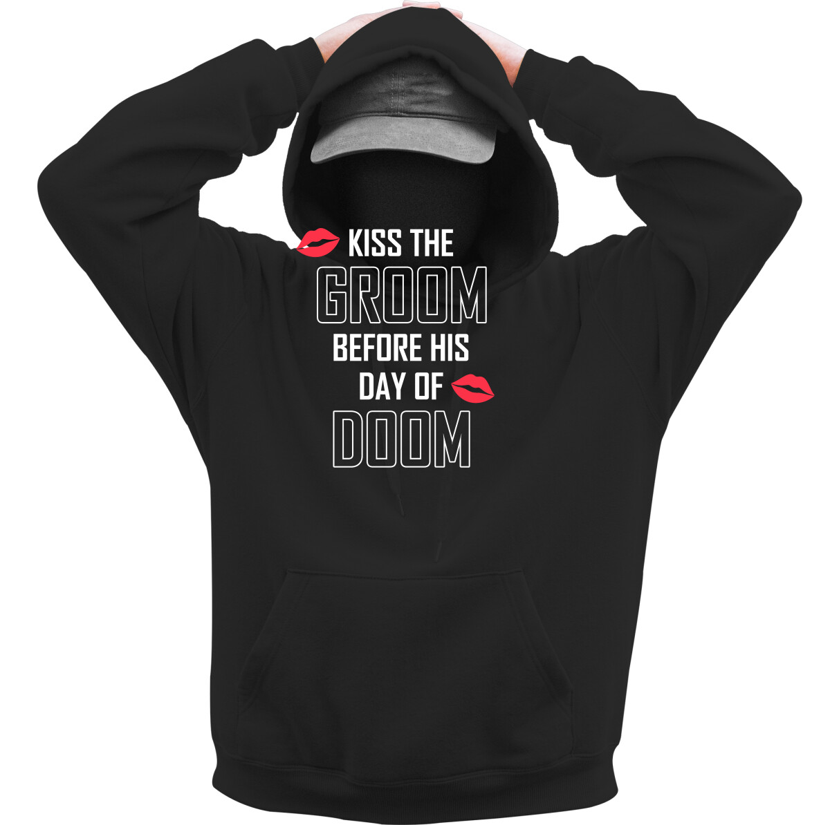 Kapucnis belebújós pulóver