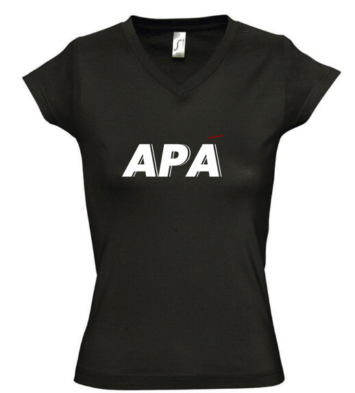 Női V nyakú póló