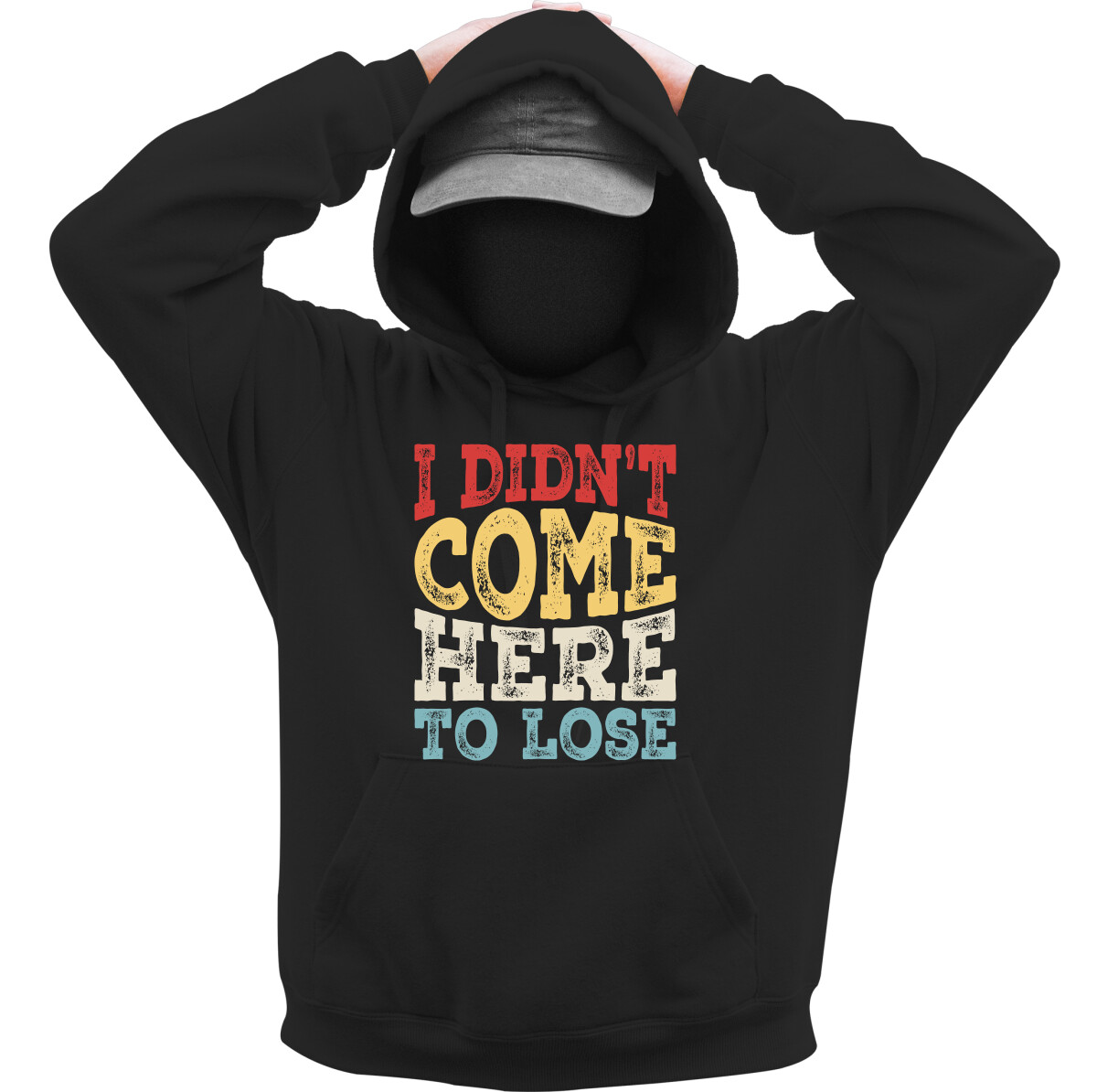 Kapucnis belebújós pulóver