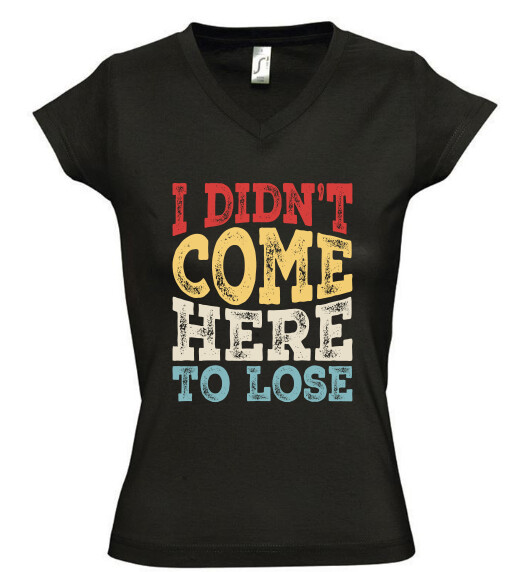 Női V nyakú póló