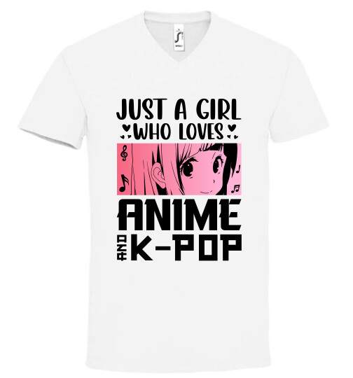 Unisex V nyakú póló