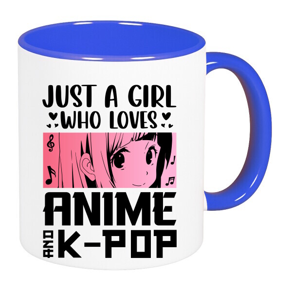 Színes fülű és belsejű bögre