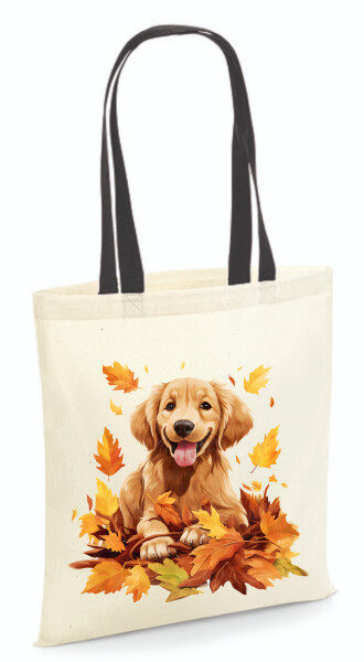 Vászontáska - színes fülű 