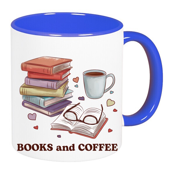 Színes fülű és belsejű bögre