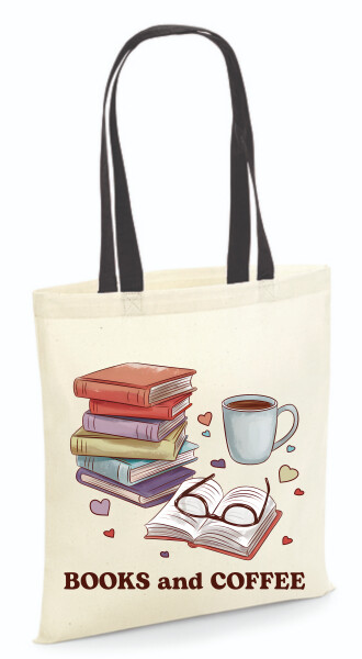 Vászontáska - színes fülű 