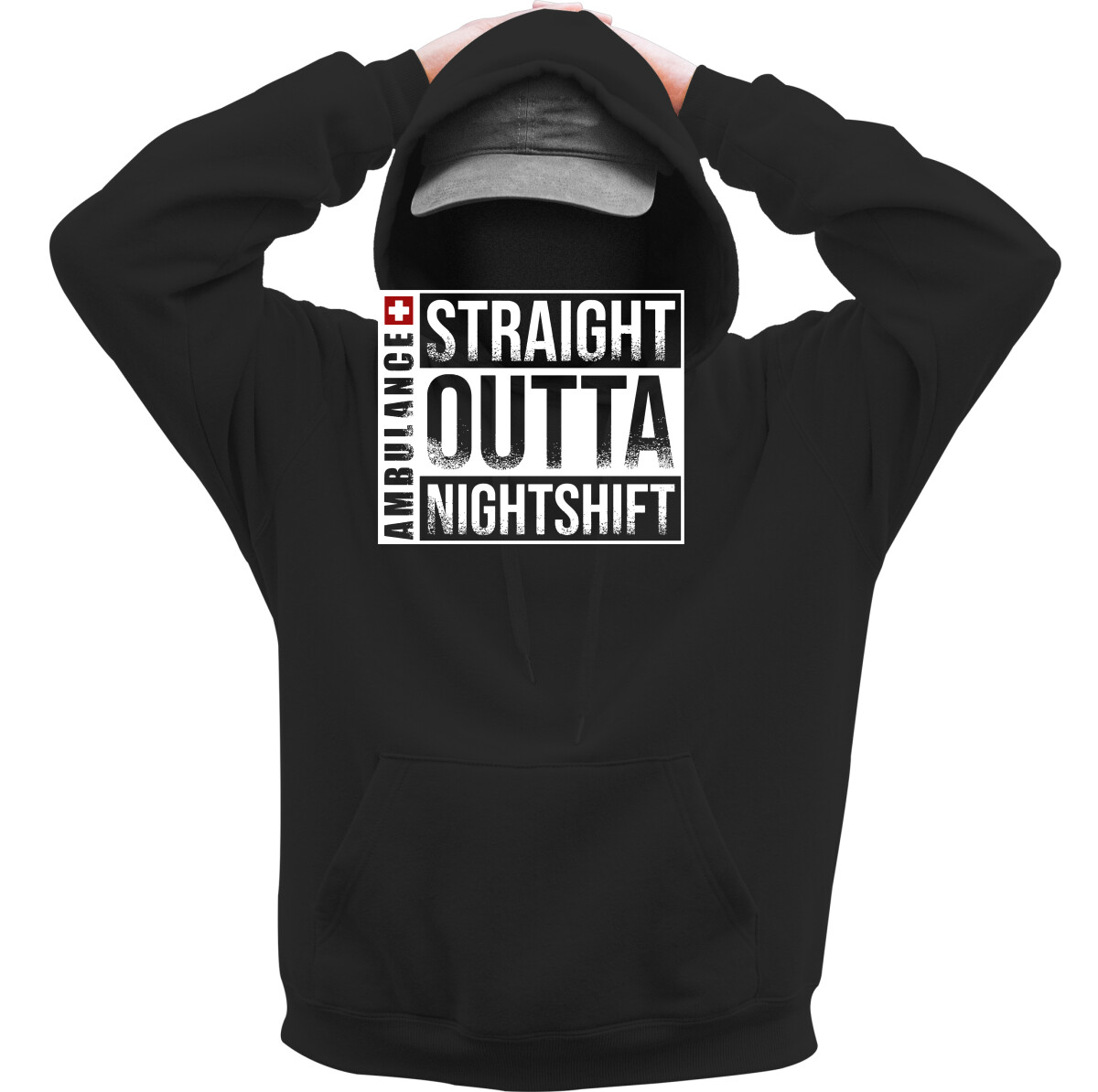 Kapucnis belebújós pulóver