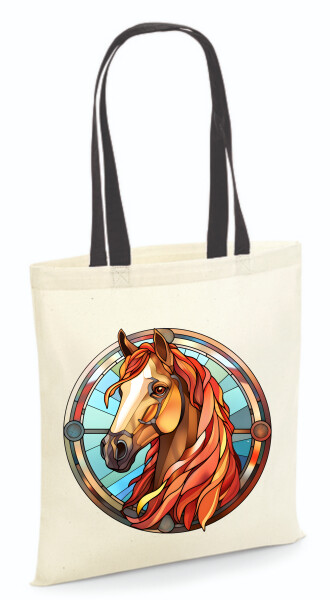 Vászontáska - színes fülű 