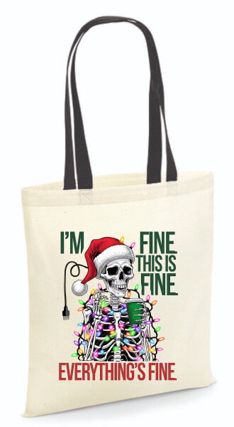 Vászontáska - színes fülű 