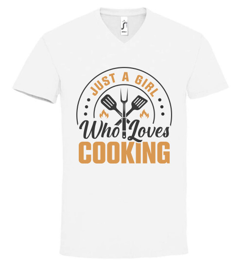 Unisex V nyakú póló