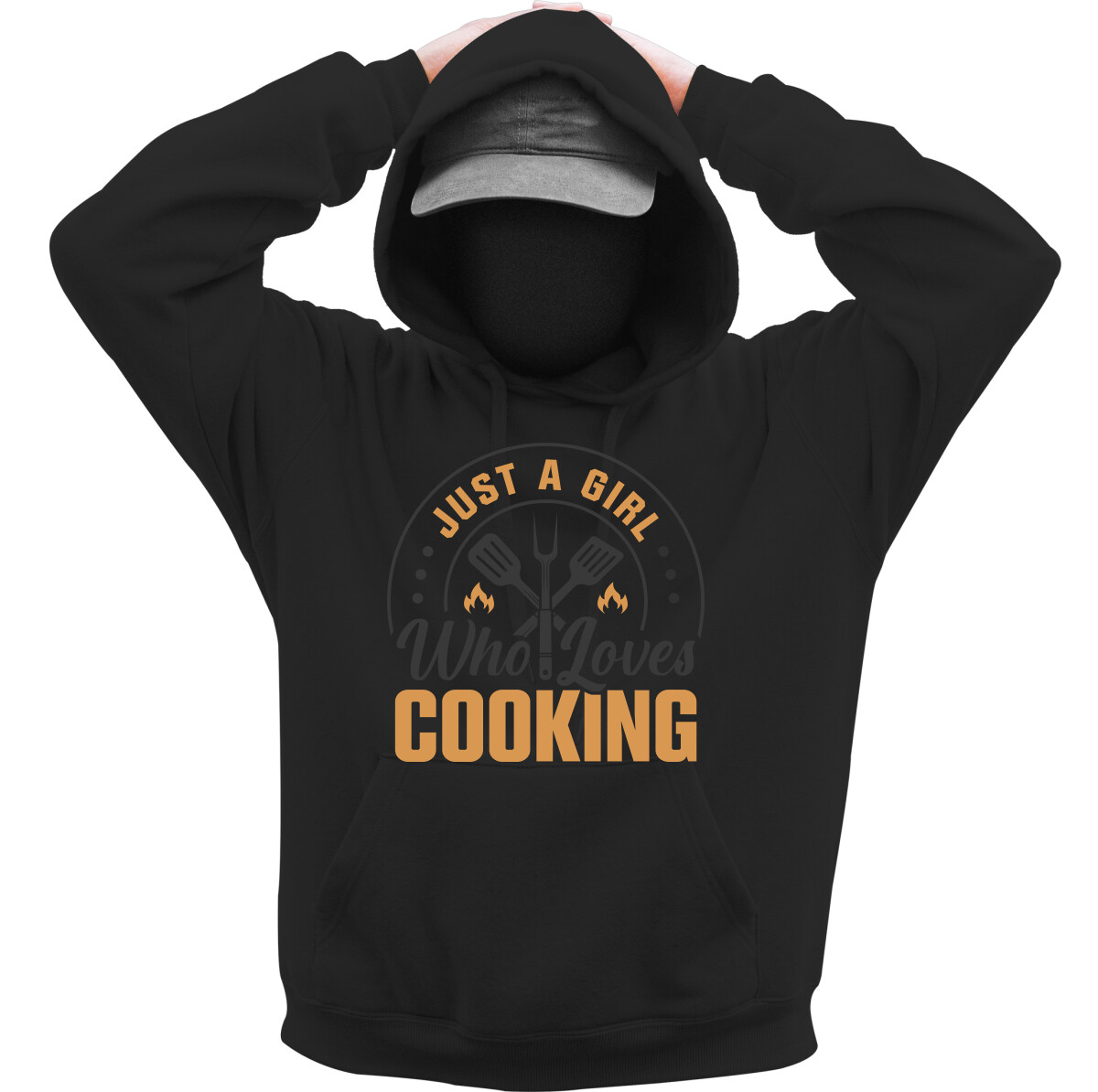 Kapucnis belebújós pulóver