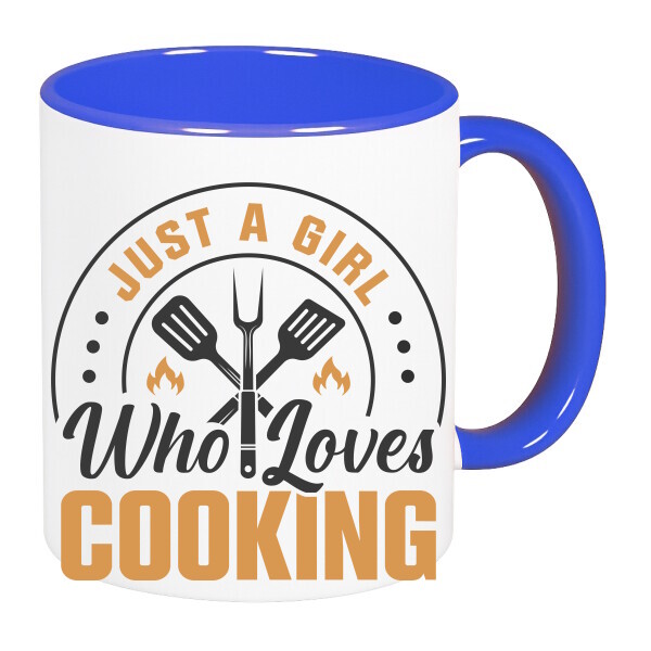 Színes fülű és belsejű bögre