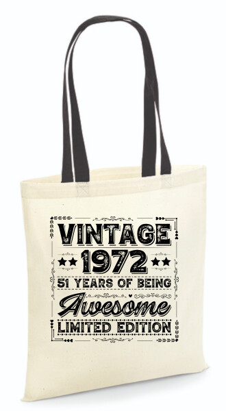 Vászontáska - színes fülű 