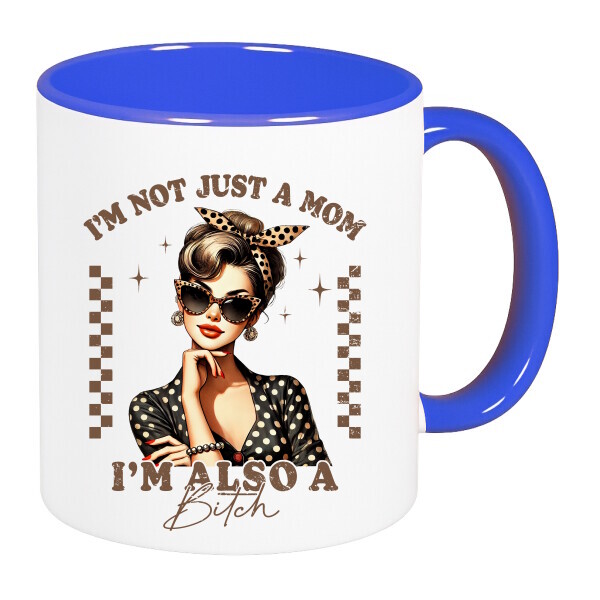 Színes fülű és belsejű bögre