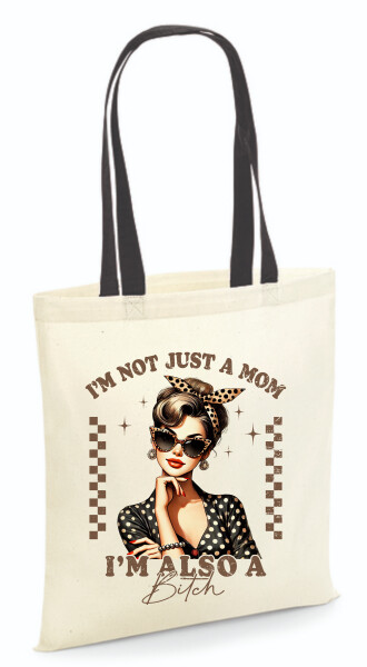 Vászontáska - színes fülű 