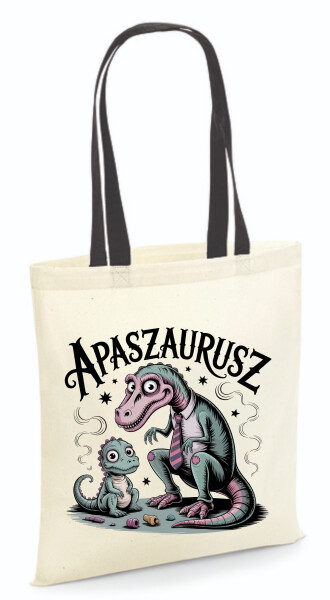 Vászontáska - színes fülű 