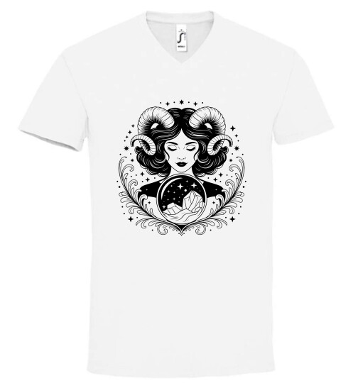 Unisex V nyakú póló