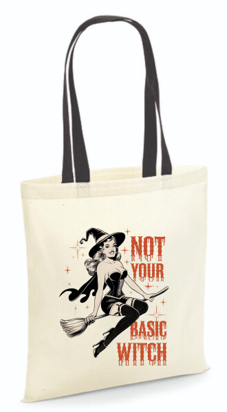 Vászontáska - színes fülű 