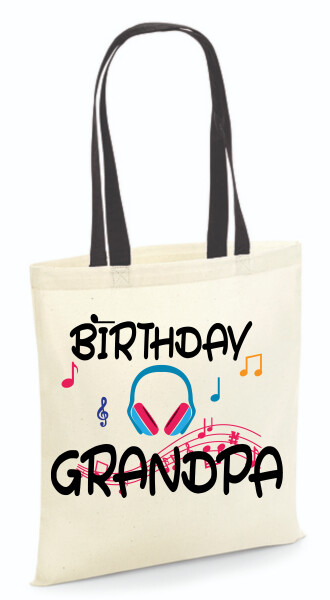 Vászontáska - színes fülű 