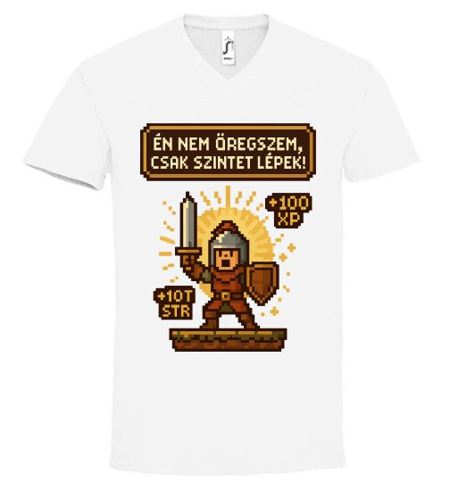 Unisex V nyakú póló