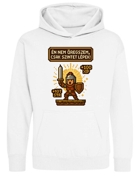 Kapucnis belebújós gyerek pulóver