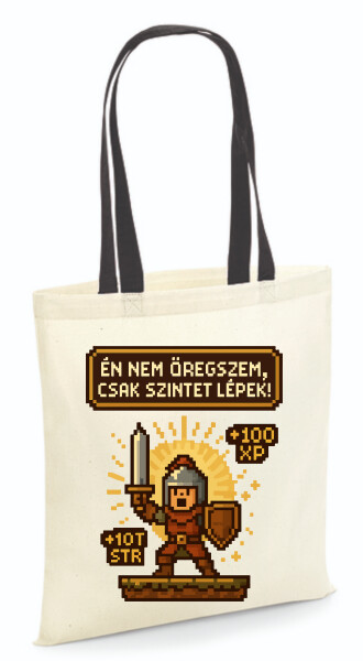 Vászontáska - színes fülű 